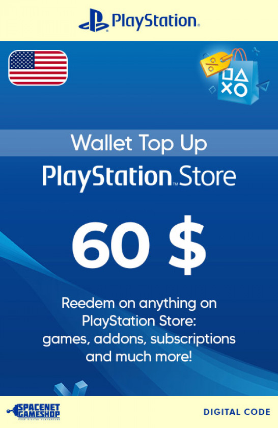 Playstation card 2024 $60 us